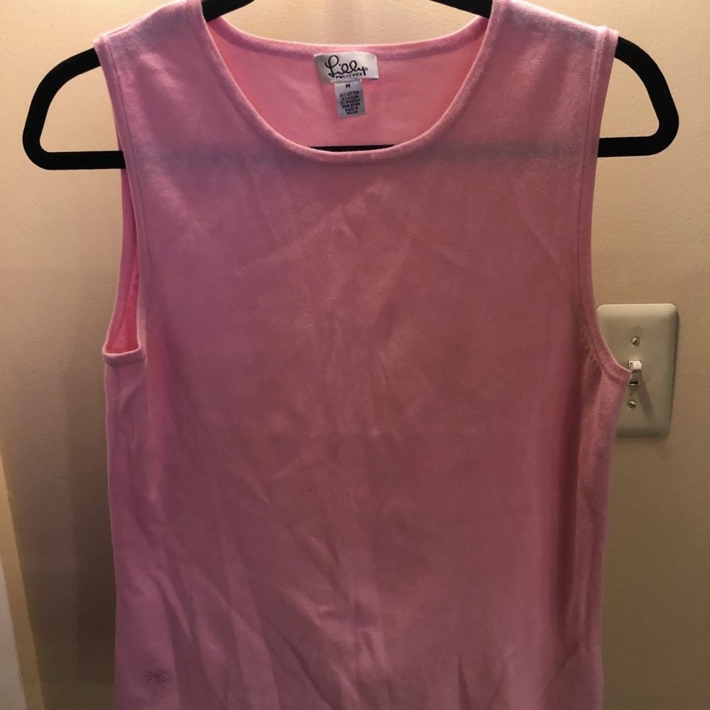 Lilly Pulitzer Pink Cotton/Spandex Top